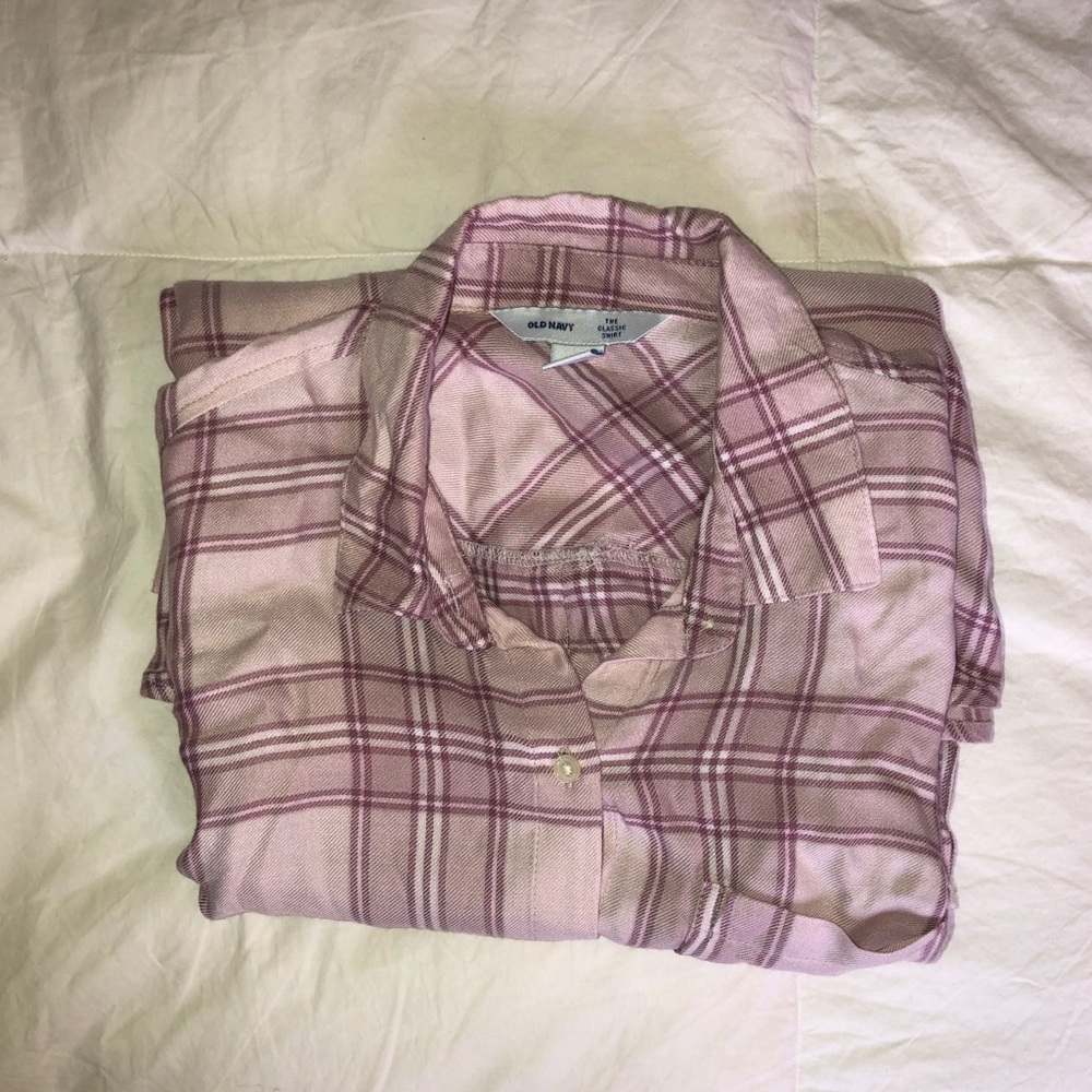 Pink Old Navy flannel
